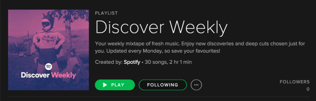 spotify discover weekly header