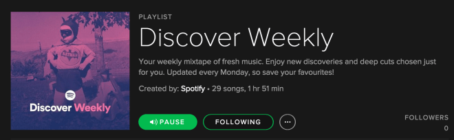 Spotify Weekly 5 A
