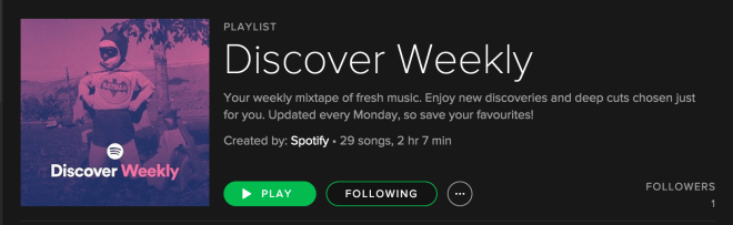 Spotify Discover Weekly 9 